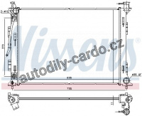 Chladič motoru NISSENS 675049 Chladič motoru NISSENS 675049