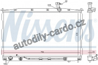 Chladič motoru NISSENS 67505 Chladič motoru NISSENS 67505