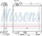 Chladič motoru NISSENS 646929 Chladič motoru NISSENS 646929