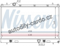 Chladič motoru NISSENS 69209 Chladič motoru NISSENS 69209