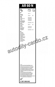 Stěrač BOSCH Aerotwin (BO 3397008843) - 600mm