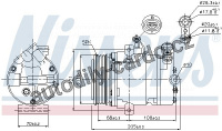Kompresor klimatizace NISSENS 89197 Kompresor klimatizace NISSENS 89197