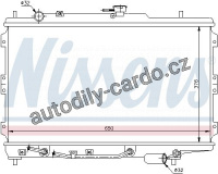 Chladič motoru NISSENS 66603 Chladič motoru NISSENS 66603