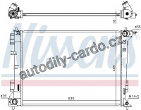 Chladič, chlazení motoru NISSENS 606603