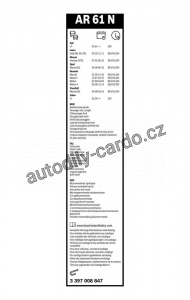 Stěrač BOSCH Aerotwin (BO 3397008847) - 600mm