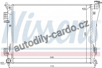 Chladič motoru NISSENS 67550 Chladič motoru NISSENS 67550