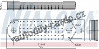 Chladič motorového oleje NISSENS 90715 Chladič motorového oleje NISSENS 90715