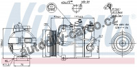 Kompresor klimatizace NISSENS 89200 Kompresor klimatizace NISSENS 89200