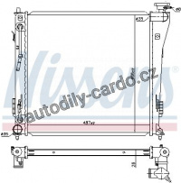 Chladič motoru NISSENS 67552 Chladič motoru NISSENS 67552