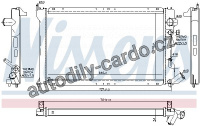 Chladič motoru NISSENS 61231 Chladič motoru NISSENS 61231