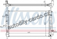 Chladič motoru NISSENS 62025A Chladič motoru NISSENS 62025A