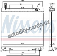 Chladič motoru NISSENS 646947 Chladič motoru NISSENS 646947