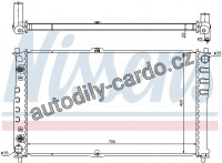 Chladič motoru NISSENS 66619 Chladič motoru NISSENS 66619
