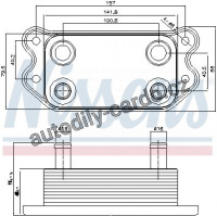 Chladič motorového oleje NISSENS 90676