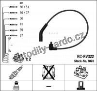 Sada kabelů pro zapalování NGK RC-RV322 - LAND ROVER
