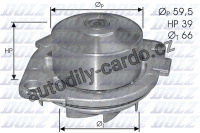 Vodní pumpa DOLZ S211 - FIAT, LANCIA Vodní pumpa DOLZ S211 - FIAT, LANCIA