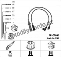 Sada kabelů pro zapalování NGK RC-CT603 - CITROËN Sada kabelů pro zapalování NGK RC-CT603 - CITROËN