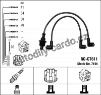 Sada kabelů pro zapalování NGK RC-CT611 - CITROËN