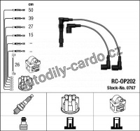 Sada kabelů pro zapalování NGK RC-OP202 - OPEL