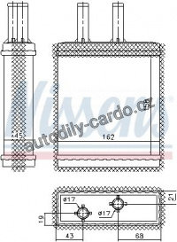 Výměník tepla NISSENS 77505 Výměník tepla NISSENS 77505
