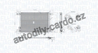 Kondenzátor, klimatizace MAGNETI MARELLI 350203964000 (BC964)