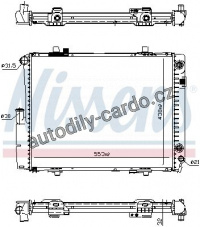Chladič motoru NISSENS 62582A