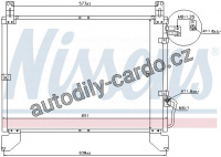 Chladič klimatizace NISSENS 94642 Chladič klimatizace NISSENS 94642