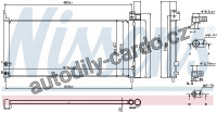 Chladič klimatizace NISSENS 940361 Chladič klimatizace NISSENS 940361