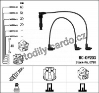 Sada kabelů pro zapalování NGK RC-OP203 - OPEL Sada kabelů pro zapalování NGK RC-OP203 - OPEL
