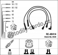 Sada kabelů pro zapalování NGK RC-AR414 - ROVER