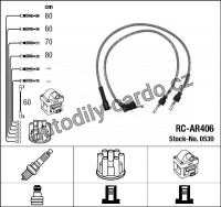 Sada kabelů pro zapalování NGK RC-AR406 - ALFA ROMEO
