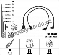 Sada kabelů pro zapalování NGK RC-AR604 - ALFA ROMEO