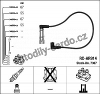 Sada kabelů pro zapalování NGK RC-AR914 - ALFA ROMEO Sada kabelů pro zapalování NGK RC-AR914 - ALFA ROMEO
