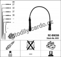 Sada kabelů pro zapalování NGK RC-BW208 - BMW