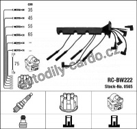 Sada kabelů pro zapalování NGK RC-BW222 - BMW