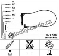 Sada kabelů pro zapalování NGK RC-BW225 - BMW