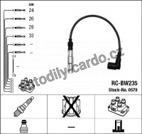 Sada kabelů pro zapalování NGK RC-BW235 - BMW