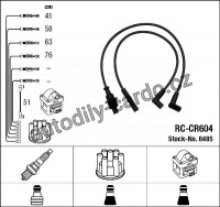 Sada kabelů pro zapalování NGK RC-CR604 - CITROËN, PEUGEOT