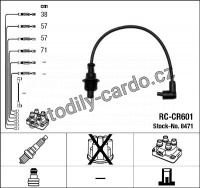 Sada kabelů pro zapalování NGK RC-CR601 - CITROËN, PEUGEOT