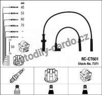 Sada kabelů pro zapalování NGK RC-CT601 - CITROËN, PEUGEOT