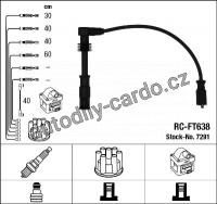 Sada kabelů pro zapalování NGK RC-FT638 - FIAT