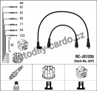 Sada kabelů pro zapalování NGK RC-JG1205 - JAGUAR