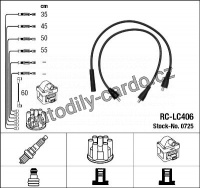 Sada kabelů pro zapalování NGK RC-LC406 - LANCIA