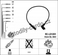 Sada kabelů pro zapalování NGK RC-LD1201 - LADA