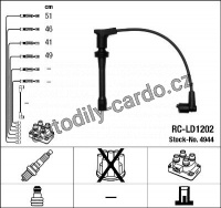 Sada kabelů pro zapalování NGK RC-LD1202 - LADA Sada kabelů pro zapalování NGK RC-LD1202 - LADA