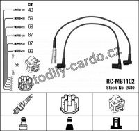 Sada kabelů pro zapalování NGK RC-MB1102 - MERCEDES-BENZ