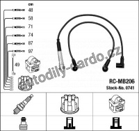 Sada kabelů pro zapalování NGK RC-MB206 - MERCEDES-BENZ