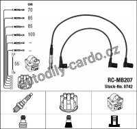 Sada kabelů pro zapalování NGK RC-MB207 - MERCEDES-BENZ