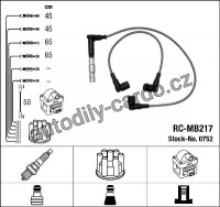 Sada kabelů pro zapalování NGK RC-MB217 - MERCEDES-BENZ