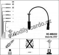 Sada kabelů pro zapalování NGK RC-MB222 - MERCEDES-BENZ